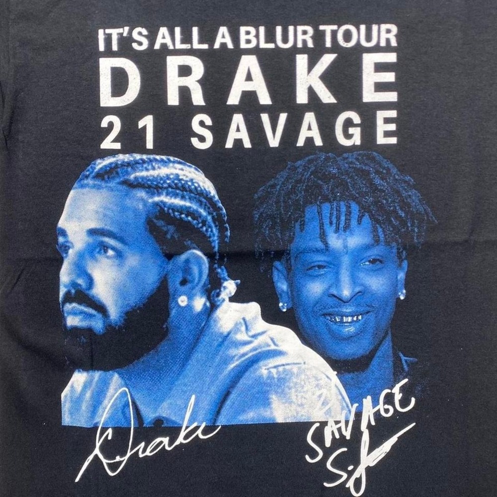 Drake x 21 Savage tour‎ concert music shirt